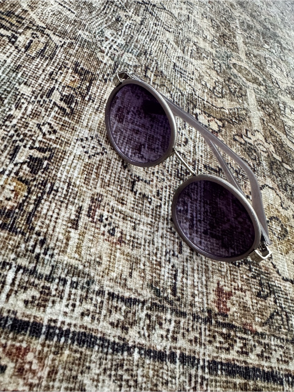 Round Purple Lens Sunglasses